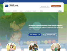 Tablet Screenshot of childrensrehabcenter.com
